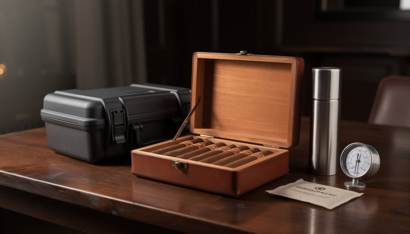 découvrez comment choisir un étui à cigares adapté pour voyager en toute sécurité et protéger vos cigares avec style et efficacité.