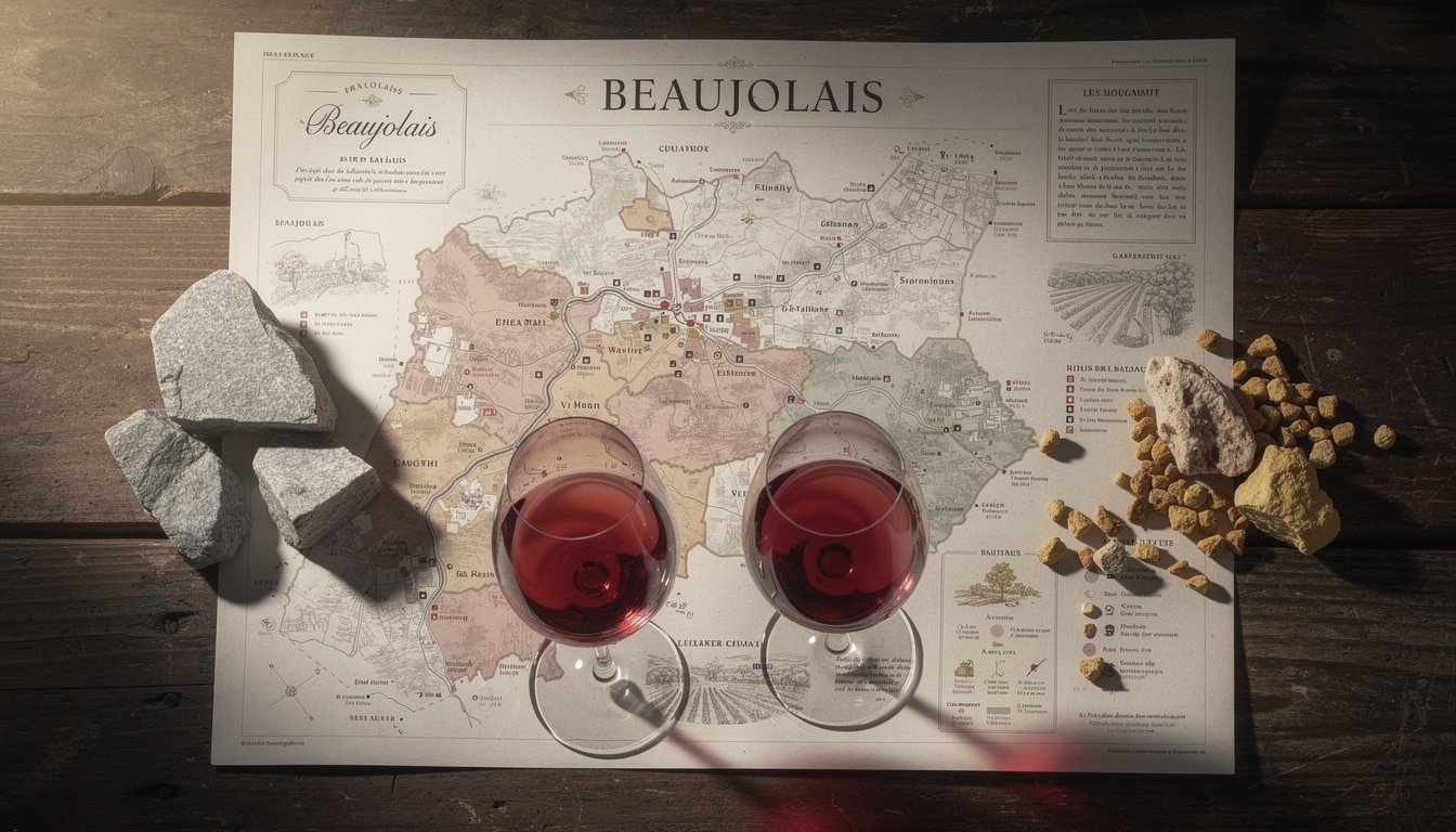découvrez la carte des vins du beaujolais et explorez les appellations incontournables qui font la richesse de cette région viticole unique.