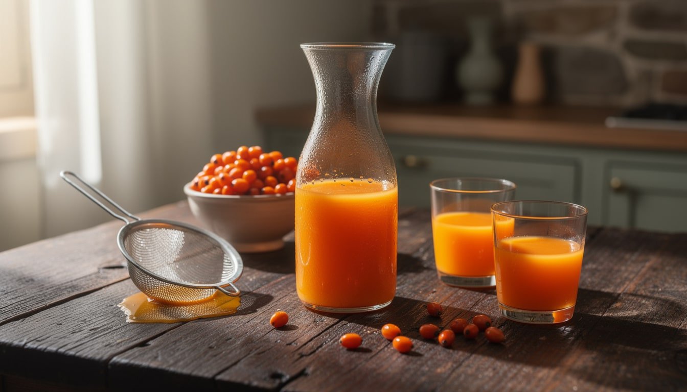découvrez une recette simple et rapide pour préparer une boisson saine à base d'argousier, riche en vitamines et bénéfices pour la santé.