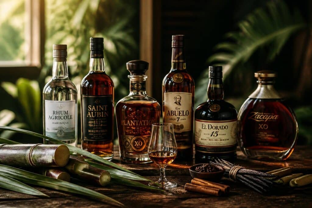 plongez dans l'univers du rhum des caraïbes et explorez ses secrets, ses méthodes de fabrication et les différentes variétés qui font sa richesse.