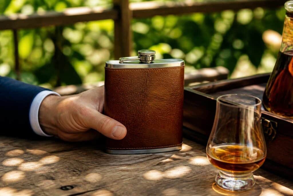découvrez pourquoi une flasque à whisky est l'accessoire idéal pour savourer vos dégustations en extérieur avec élégance et praticité.