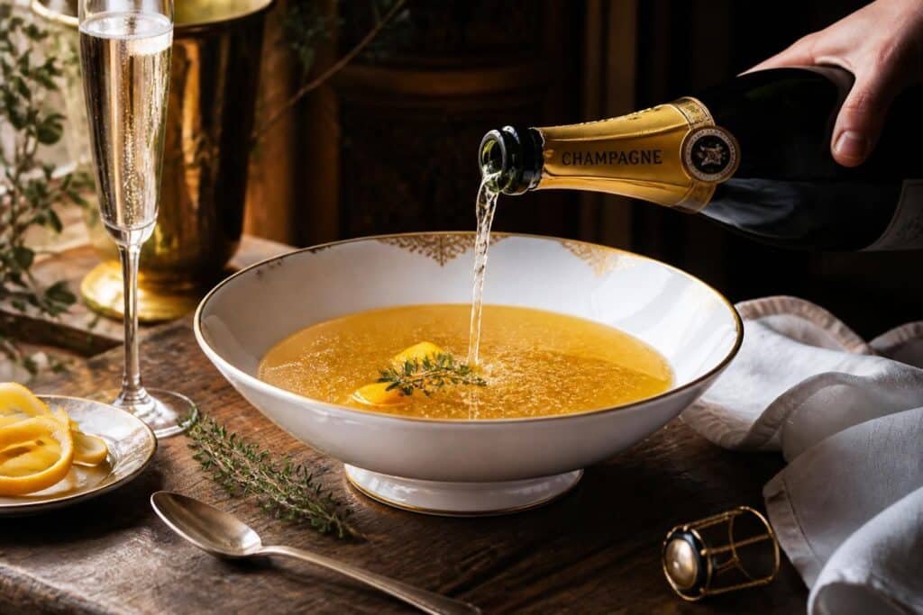 découvrez comment préparer une soupe de champagne délicieuse et festive avec notre recette simple et rapide, idéale pour impressionner vos invités lors des célébrations.