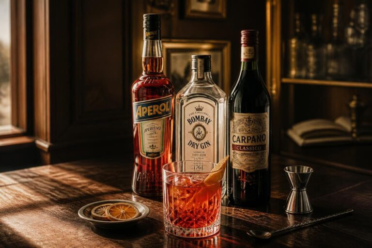 découvrez la recette classique du negroni, ce cocktail italien incontournable. apprenez à préparer ce mélange parfait de gin, vermouth rouge et campari pour un apéritif authentique et savoureux.